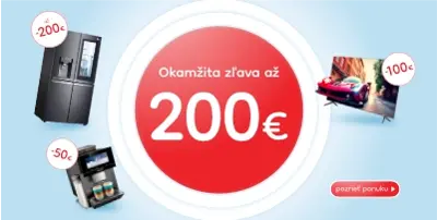 Okamžitá zľava až 200 €