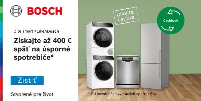 Bosch cashback extra chladenie - získajte späť až 200€